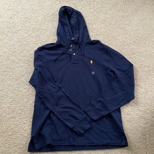 NWT navy polo hoodie M